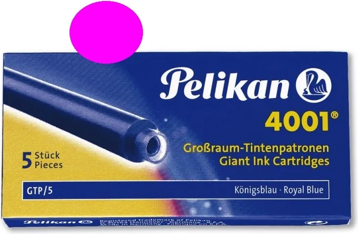 Cartuchos Pelikan Largo Rosa Gtp/5