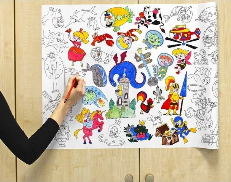 ROLLO ADHESIVO COLOREAR 60CM X 5M