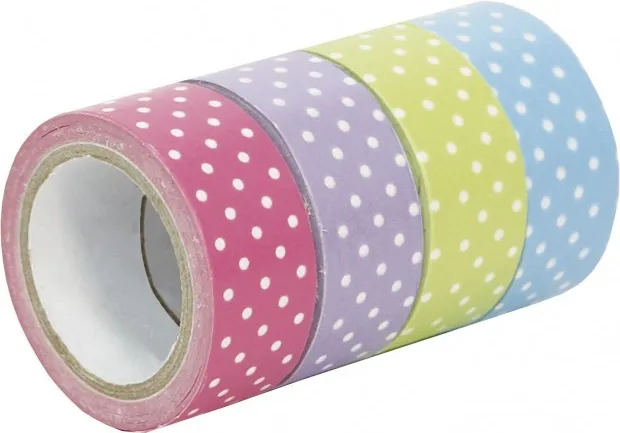 CINTA ADHESIVA CAMPUS 5X15 DISEÑO TOPOS