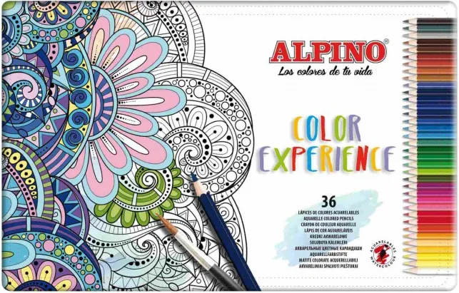 Lápiz Acuarelable Alpino Experience 36 Colores
