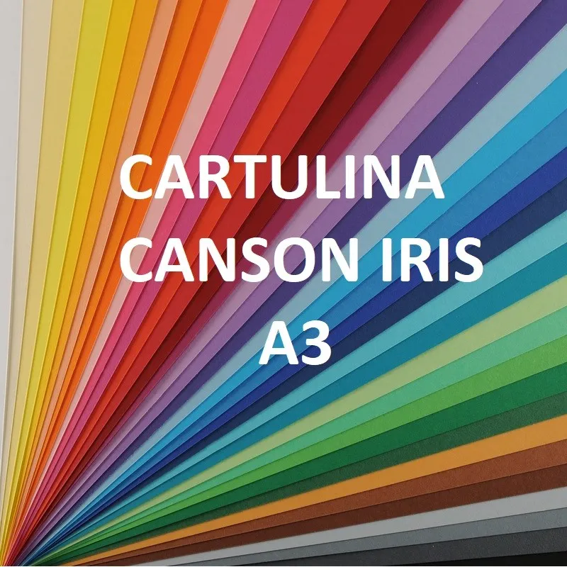 Cartulina Canson Iris A3 colores lisos