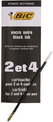 RECAMBIO BOLIGRAFO BIC 4 COLORES NEGRO