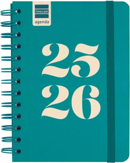 Agenda Finocam Cosmo 1/8 Svh Aqua 25-26