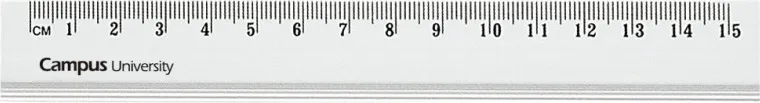 REGLA CAMPUS METALICA 15CM