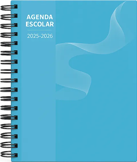 Agenda Escolar Mimbek 25/26 T.polipr. A5 1DP Azul Claro