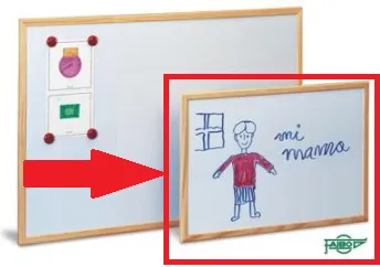 Pizarra Blanca Metálica  40X60