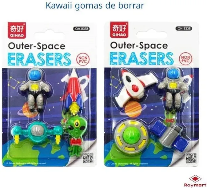 Blister Gomas Borrar Space Surtidos