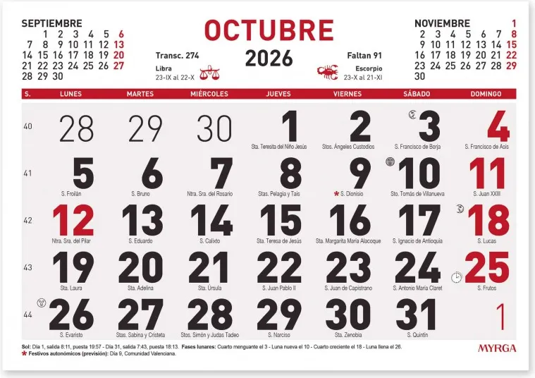 Faldilla Myrga 15X21CM  2026 REF.1592