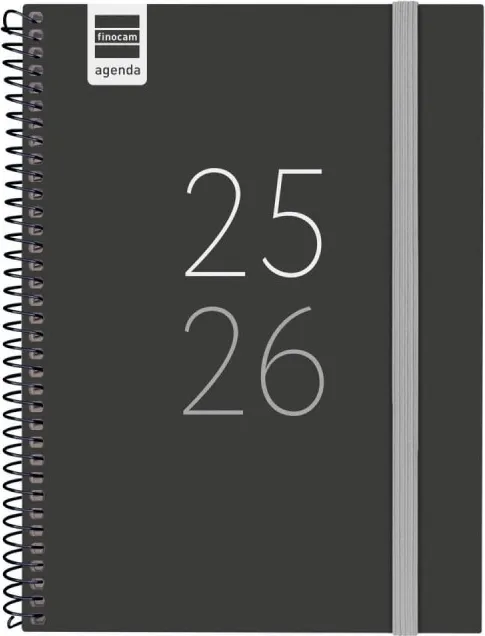 Agenda Finocam Secundaria 1/4 Svh Negro 25-26