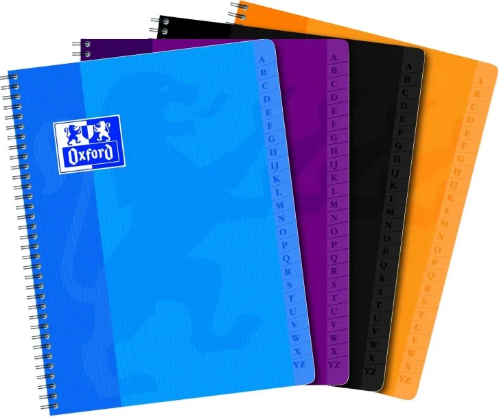 Cuaderno Oxford Indice A5 90H 5X5 T/Basica