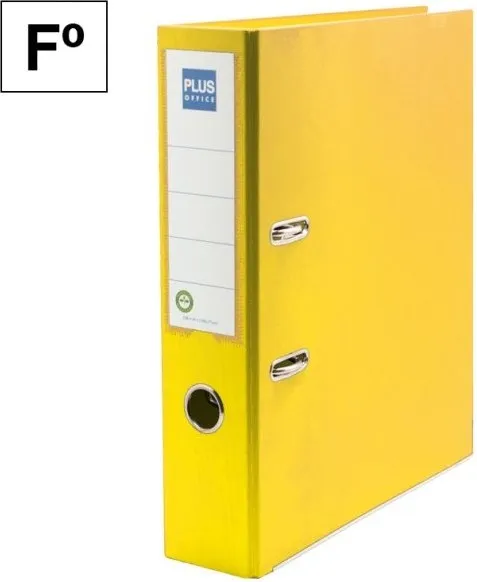 ARCHIVADOR FOLIO PLUS LOMO ANCHO AMARILLO