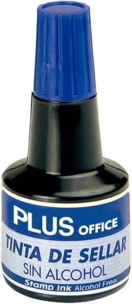 Tinta de Tampón Azul Plus Office 30cc.