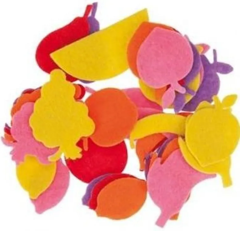 FIGURAS FIELTRO ADHESIVAS FRUTAS