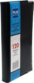 TARJETERO PLUS  NEGRO 120 FUNDAS