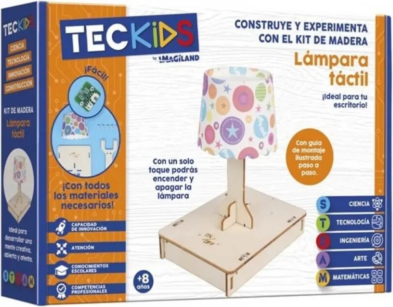 Kit Madera Teckids Lámpara Táctil