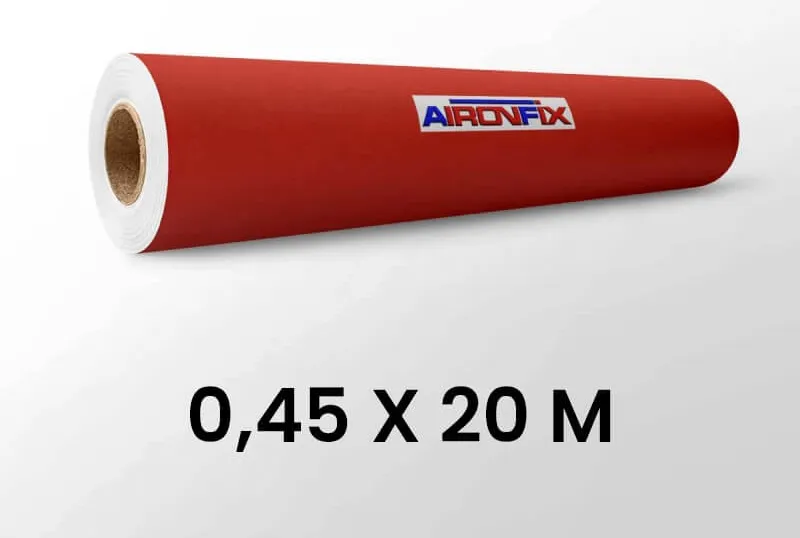 Rollo Aironfix Rojo 0,45X20M