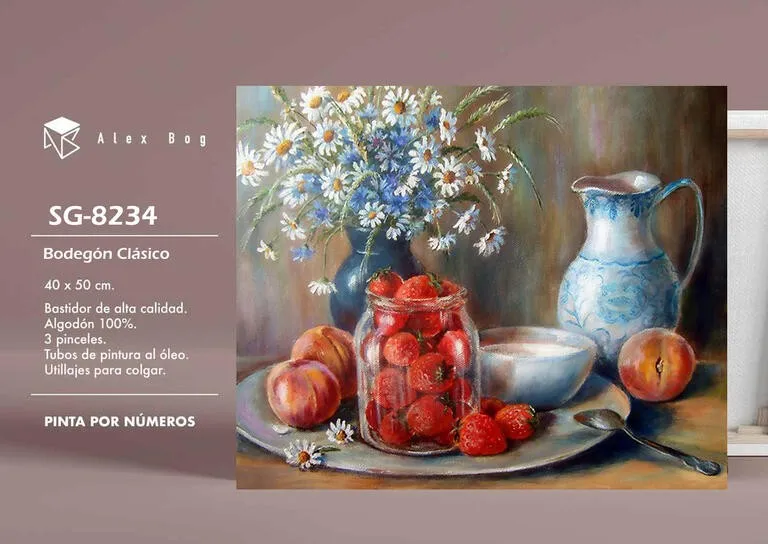 PINTAR POR NUMEROS BODEGON CLASICO