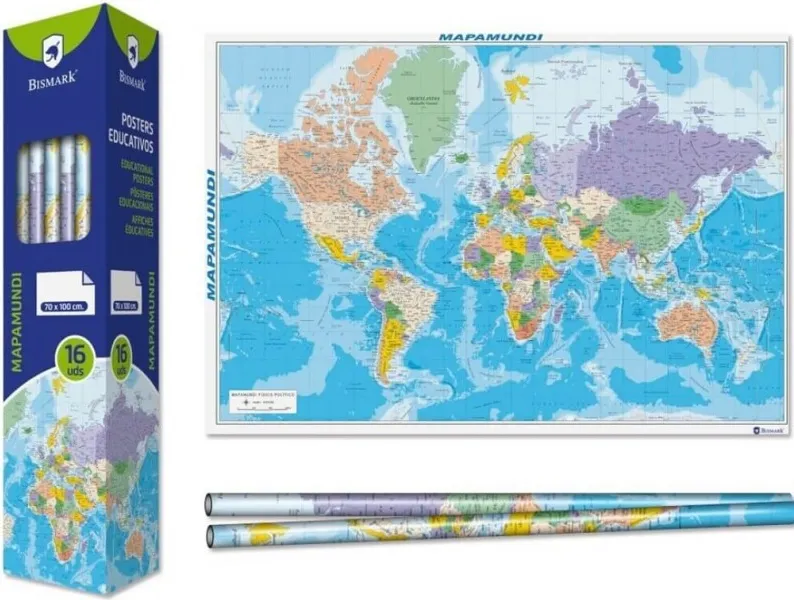 MAPA MUNDO POSTER 70X100CM