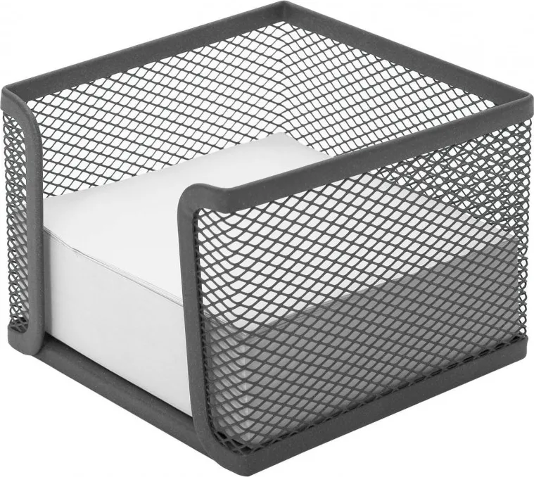 PORTANOTAS PLUS METAL NEGRO REJILLA