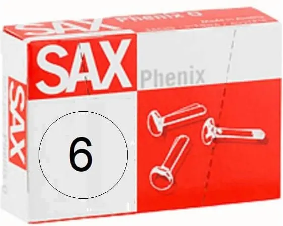 Encuadernadores Sax Nº6  27,5MM