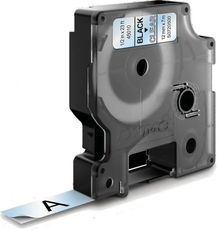 Cinta Dymo D1 12X7 Negro/Transparente