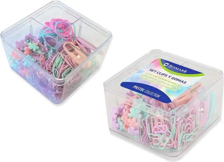 Set Escritorio Clips y Gomas