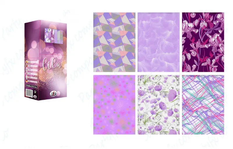 ROLLO PAPEL REGALO LILA 70x200