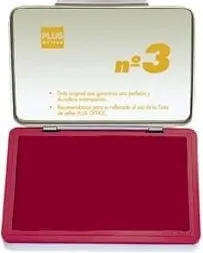 Tampón PLUS Office Nº3 Rojo 5X10CM