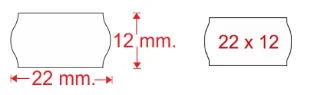 ETIQUETA 22X12 BLANCA Open