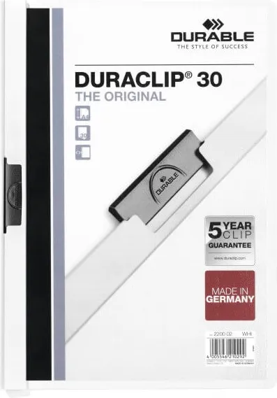 DOSSIER PINZA DURACLIP A4 30H BLANCO