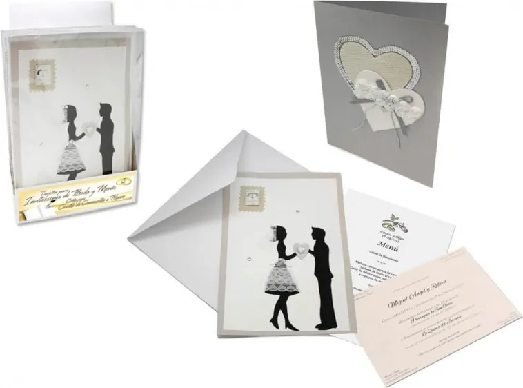 TARJETON PARA INVITACIONES DE BODA