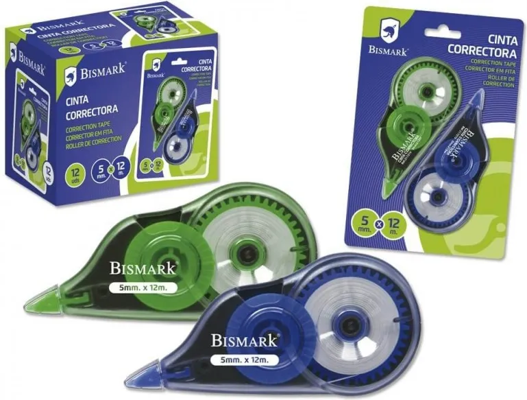 CORRECTOR CINTA BISMARK 2 UNIDADES