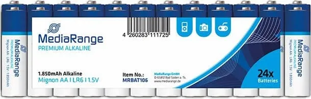 PILAS MEDIARANGE ALCALINA AA 24UN.