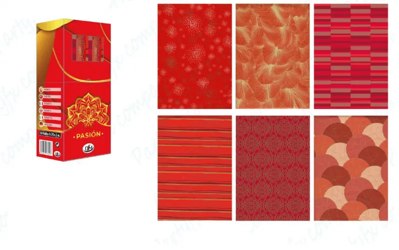 ROLLO PAPEL REGALO PASION 70x200