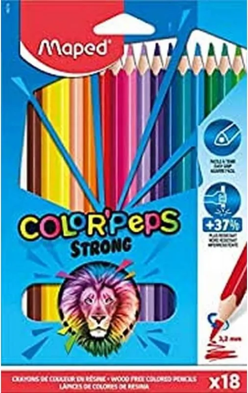 LAPIZ MAPED COLOR PEPS STRONG 18 COLORES
