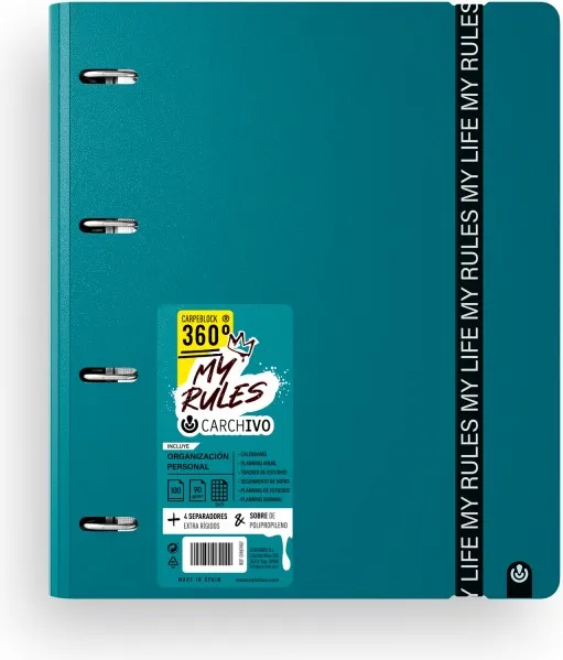 CARPEBLOC A4 4AN MY RULES 360º DEEP GREEN