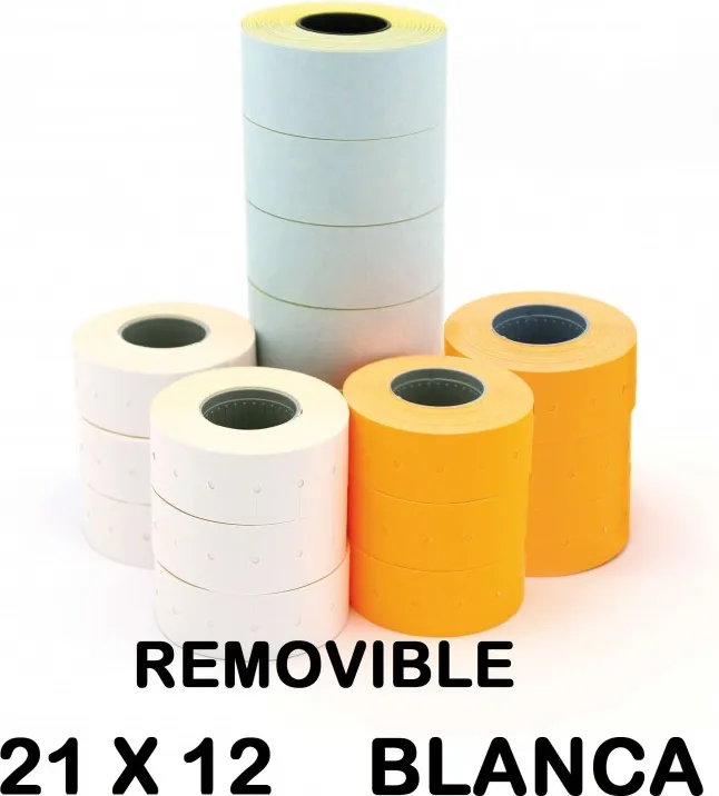 ETIQUETA APLI 21X12 BLANCO REMOVIBLE