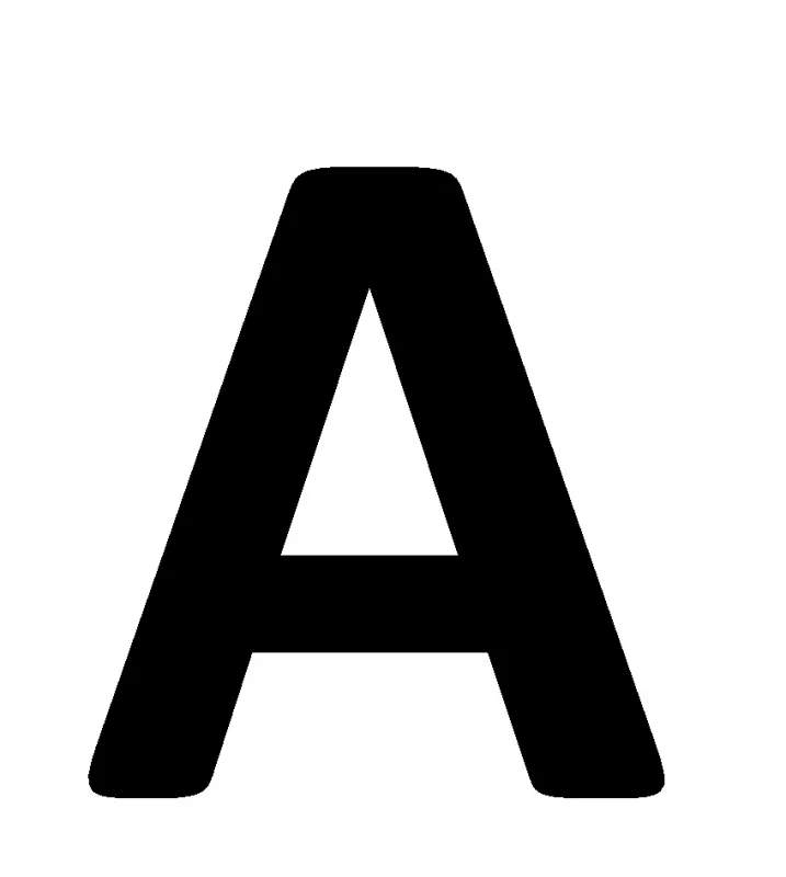 LETRAS TIPO PALO NEGRO 5cm