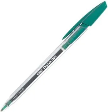 BOLÍGRAFO BIC CRISTAL CLIC VERDE