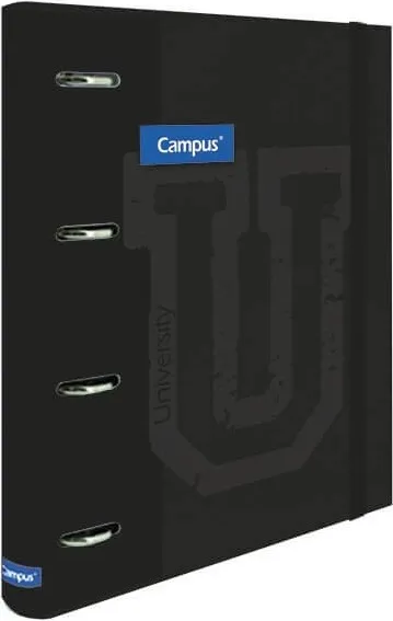 Carpeta Ringbook Soft 4 Anillas C/Recambio Negro