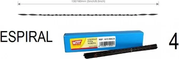 Pelos Segueta Espiral 4  C/144