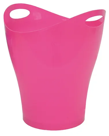 Papelera PLUS Plastico Oval Rosa