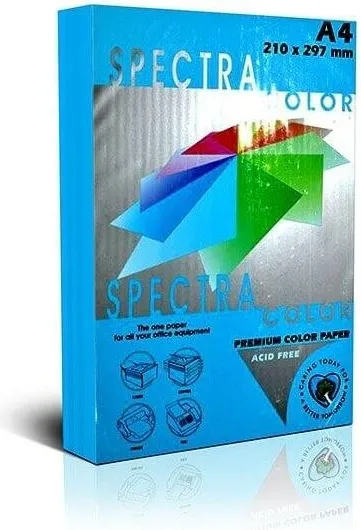 PAPEL A4 SPECTRA AZUL TURQUESA 80GR 500H