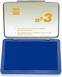 Tampón PLUS Office Nº3 Azul 5X10CM