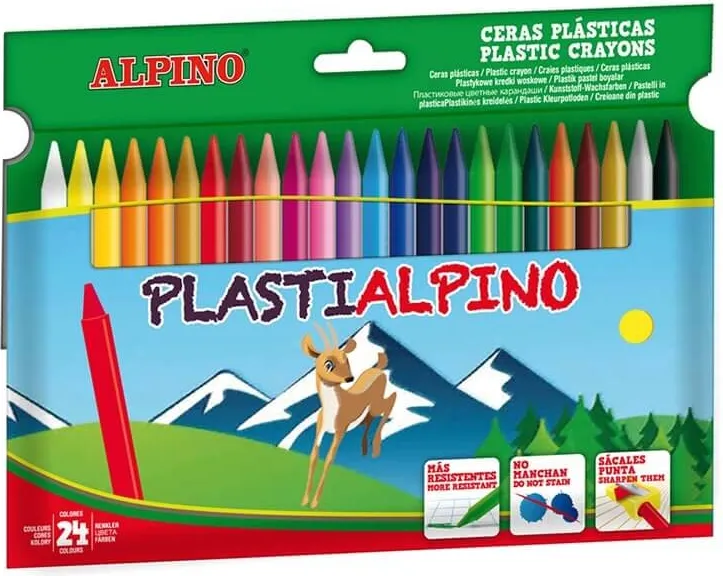 CERAS PLASTIALPINO 24 COLORES