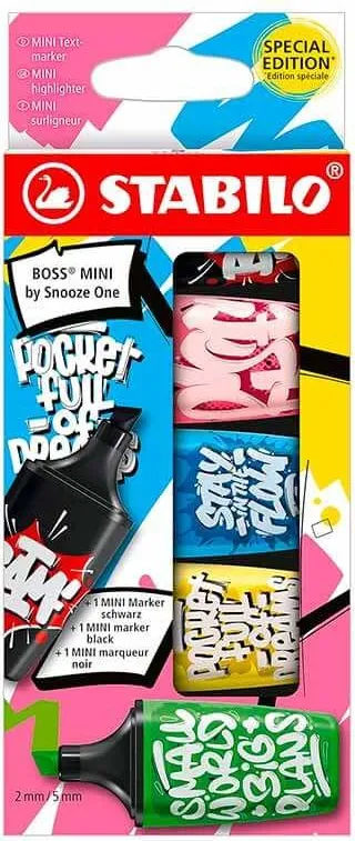 ROTULADOR STABILO BOSS MINI SNOOZE ONE 5COL