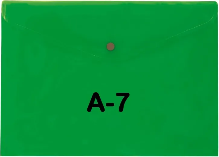 SOBRE BROCHE PP A7 VERDE