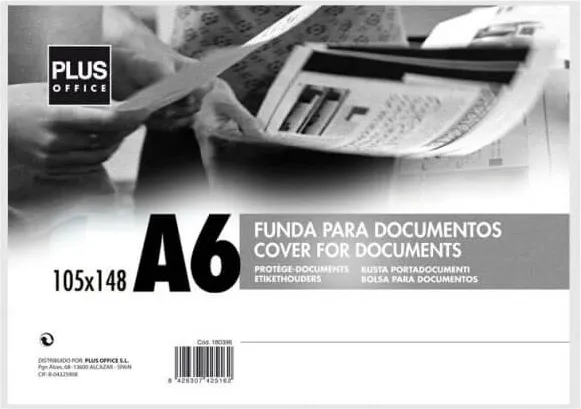 FUNDA DOCUMENTOS MAKRO RIGIDA A6
