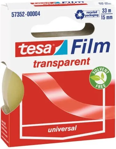 CINTA ADHESIVA TESAFILM TRANSPARENTE 33X15