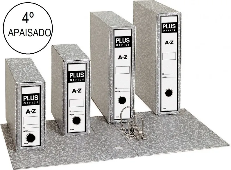 ARCHIVADOR 4º APAISADO PLUS GRIS